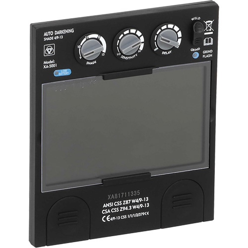 Filtre dobscurcissement automatique large &agrave; intensit&eacute; variable Advantage Plus, 5-1/4" la x 4-1/2" h Champ de vision, Pour utilisation avec S26200 M & M Nord Ouest Inc
