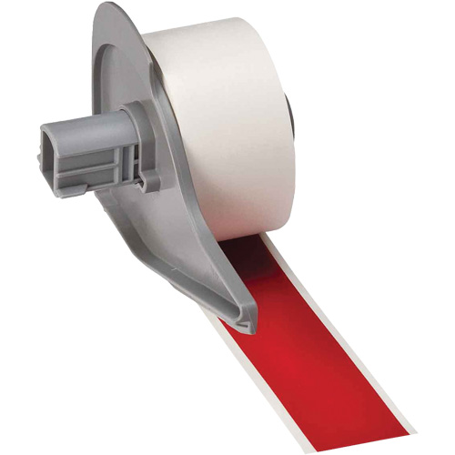 All-Weather Permanent Adhesive Label Tape, Vinyl, Red, 1" Width M & M Nord Ouest Inc