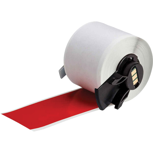 Multi-Purpose Label Tape, Vinyl, Red, 1.9" Width M & M Nord Ouest Inc