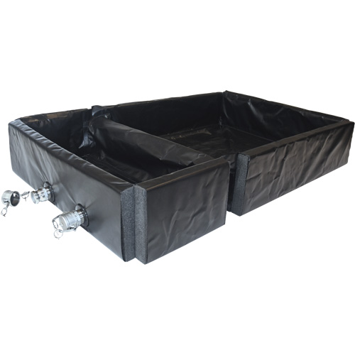 Ultra-Track Berm, 144 US gal. Capacity, 4' W x 6' L x 12" H, Foam Wall M & M Nord Ouest Inc