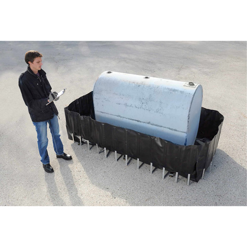 Ultra-1000 Containment Sump&reg; Flexible Fuel Tank Container without Drain, 162" L x 78" W, 1150 US gal. Capacity M & M Nord Ouest Inc