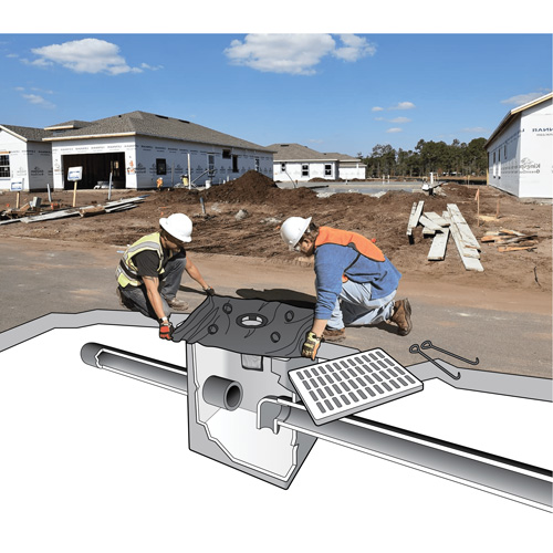 Barri&egrave;re flottante contre les Archaea Ultra-Drain Guard, Bior&eacute;m&eacute;diation/Huile & s&eacute;diments, 48" lo x 36" la M & M Nord Ouest Inc