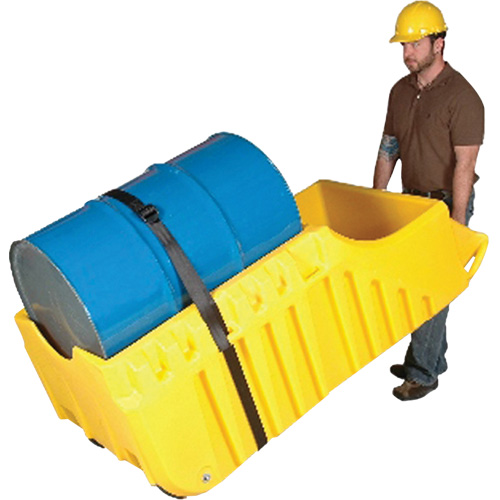 Chariot pour baril, 26,5'' lo x 26,5'' la x 5'' h, Cap. de d&eacute;versement 800 gal. US M & M Nord Ouest Inc