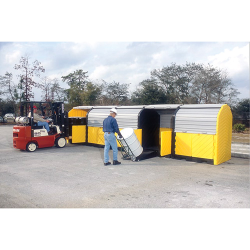 P20 Plus Ultra-Hard Top Spill Pallets&reg; with Drain, 312" L x 79" W x 62" H, 9000 lbs. Load Capacity M & M Nord Ouest Inc