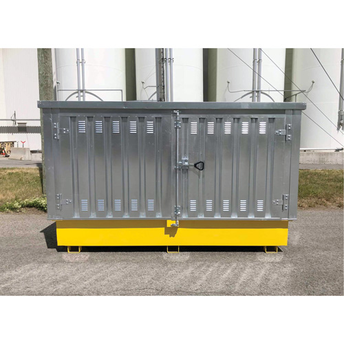 Ultra-Twin IBC en acier avec couvercle rigide, 123,4" lo x 73,4" la x 66,4" h, Capacit&eacute; de charge 12250 lb M & M Nord Ouest Inc