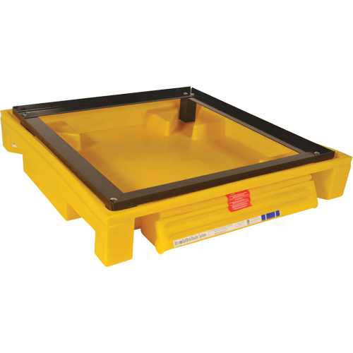 Single Drum Ultra-Safety Cabinet Bladder System, 37,8" lo x 37,8" la x 6,3" h, Capacit&eacute; de charge 1500 lb M & M Nord Ouest Inc