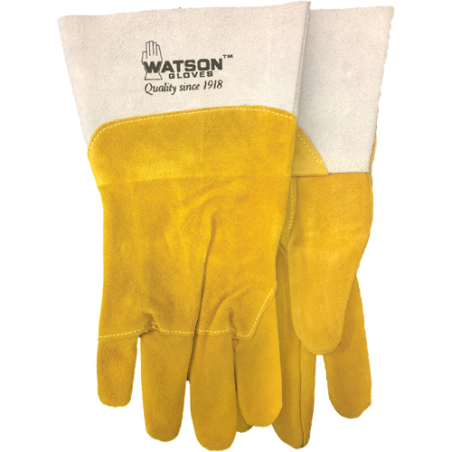 Gants de soudure robustes, Cuir fleur de ch&egrave;vre/Cuir de vache refendu, Taille Moyen M & M Nord Ouest Inc