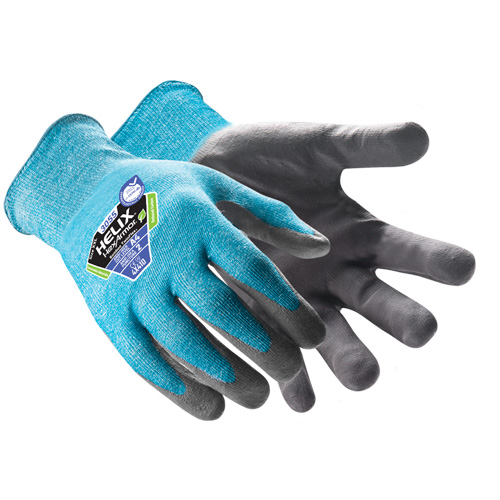Gants r&eacute;sistants aux coupures Helix 3055 Bamboo TwinFlex, Taille 5/2T-petit, Calibre 18, Rev&ecirc;tement Nitrile, Enveloppe en PEHP/Polyamide, ASTM ANSI niveau A4 M & M Nord Ouest Inc