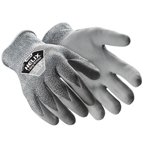 Gants r&eacute;sistants aux coupures Helix 3084, Taille Petit/7, Calibre 13, Rev&ecirc;tement Silicone, Enveloppe en PEHP, ASTM ANSI niveau A5 M & M Nord Ouest Inc