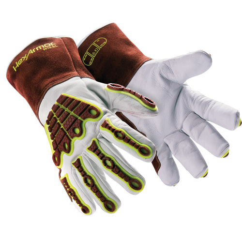 Gants de soudage HeatArmor 5055, Cuir fleur de ch&egrave;vre, Taille Petit/7 M & M Nord Ouest Inc