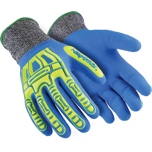 Gants r&eacute;sistants aux coupures Rig Lizard Fluid 7102, Taille 5/2T-petit, Calibre 13, Rev&ecirc;tement Nitrile, Enveloppe en Fibre de verre/PEHP, ASTM ANSI niveau A4 M & M Nord Ouest Inc