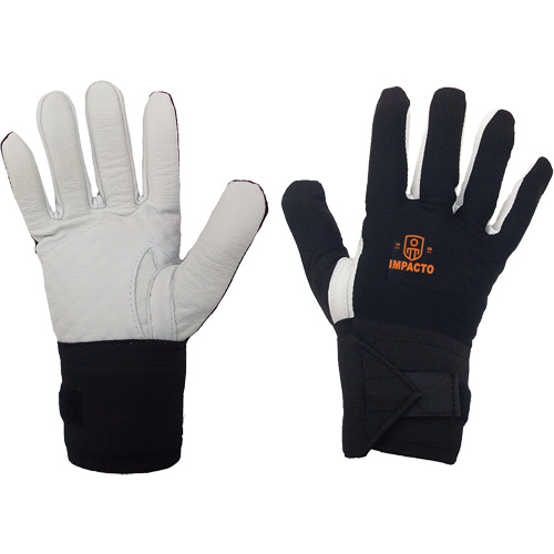 Left-Hand Anti-Impact Glove, 7/Small, Grain Leather Palm, Elastic Cuff M & M Nord Ouest Inc