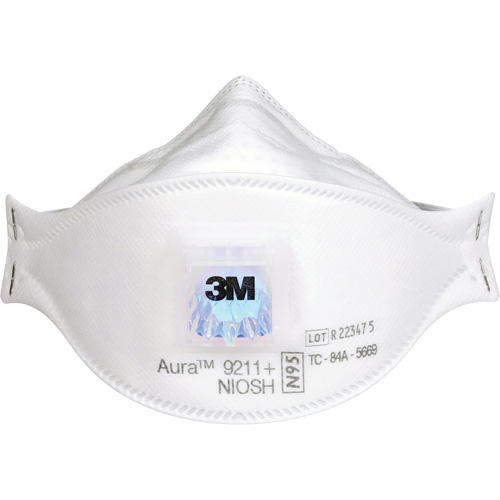 Aura 9211+ Particulate Respirator, N95, NIOSH Certified M & M Nord Ouest Inc