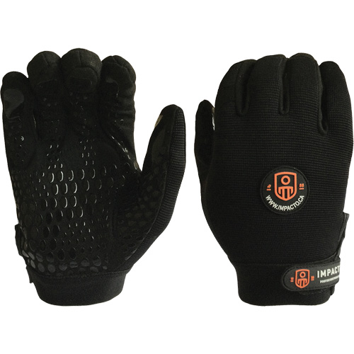 Gants de m&eacute;canicien anti-chocs, 7/Petit, Paume en Synth&eacute;tique/Su&egrave;de, Poignet &eacute;lastique/Boucle et crochet M & M Nord Ouest Inc