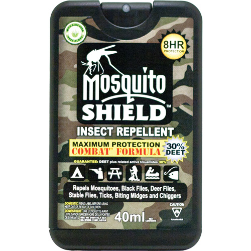 Pocket-Sized Mosquito Shield Insect Repellent, 30% DEET, Spray, 40 ml M & M Nord Ouest Inc