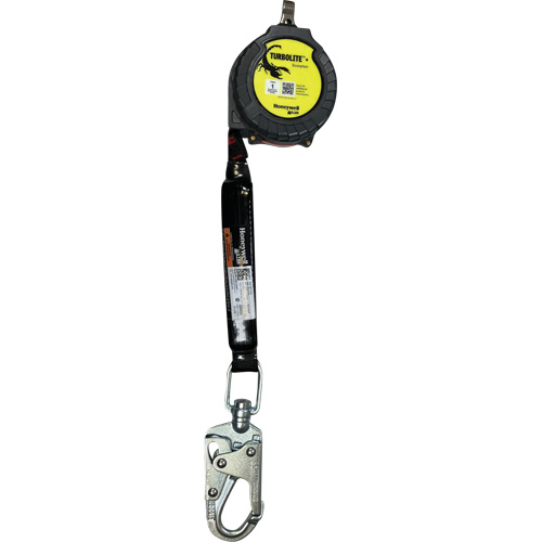 Miller TurboLite+ Scorpion Personal Fall Limiter, 9', Web, Swivel M & M Nord Ouest Inc