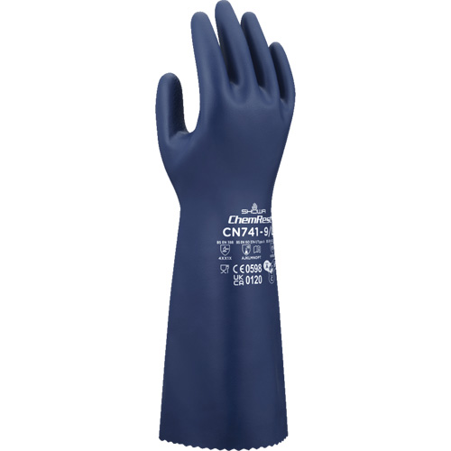 CN741 Chemical-Resistant Gloves, Size Small/7, 15" L, Nitrile, 15-mil M & M Nord Ouest Inc