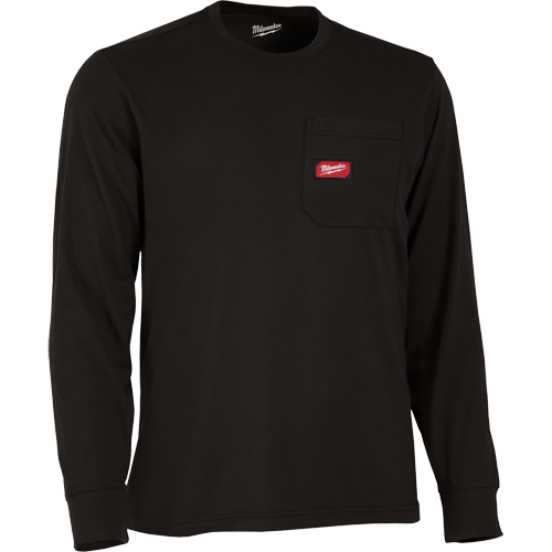 Gridiron Long-Sleeved Pocket-T-Shirt, Men's, Small, Black M & M Nord Ouest Inc