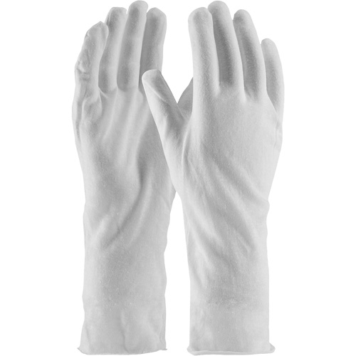 Gants d'inspection de qualit&eacute; sup&eacute;rieure CleanTeam, Coton, Poignet Non ourl&eacute;, Taille unique M & M Nord Ouest Inc