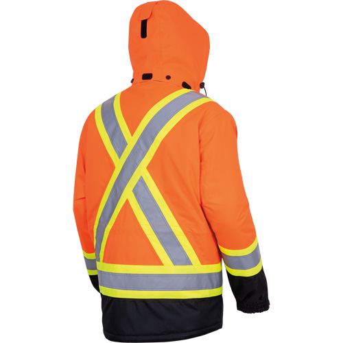 5407 Waterproof Insulated Heated Safety Jacket, Men's, Small, High-Visibility Orange M & M Nord Ouest Inc