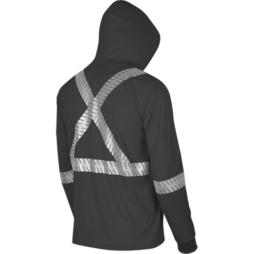 6966 Bird's-Eye Safety Hoodie, Small, Black M & M Nord Ouest Inc