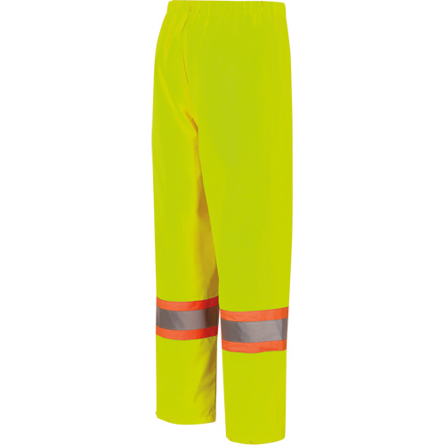 5629W Pantalon &agrave; bavette imperm&eacute;able pour femmes, Polyester/Polyur&eacute;thane, T-petit, Jaune lime haute visibilit&eacute; M & M Nord Ouest Inc
