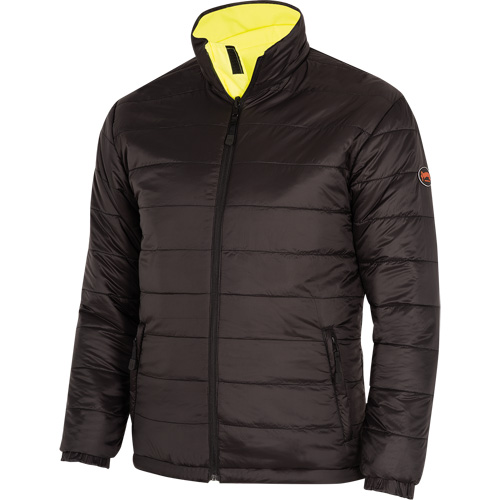 5771 Waterproof Reversible Safety Jacket, Polyester/Polyurethane, High Visibility Lime-Yellow, Small M & M Nord Ouest Inc