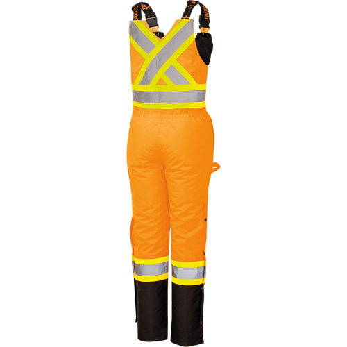 5040BBW Women's High-Visibility Waterproof Safety Overalls, Polyester, X-Small, Black/High Visibility Orange M & M Nord Ouest Inc