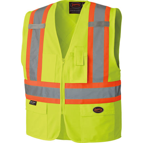 6689 High-Visibility Vest, High Visibility Lime-Yellow, 4X-Large, Polyester M & M Nord Ouest Inc