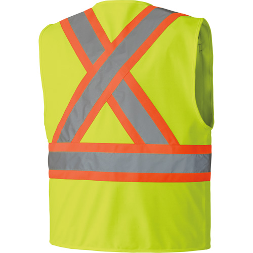 6689 High-Visibility Vest, High Visibility Lime-Yellow, 4X-Large, Polyester M & M Nord Ouest Inc