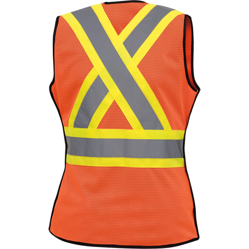 486 Veste de s&eacute;curit&eacute; d&eacute;tachable haute visibilit&eacute;, Orange haute visibilit&eacute;, T-petit, Polyester M & M Nord Ouest Inc