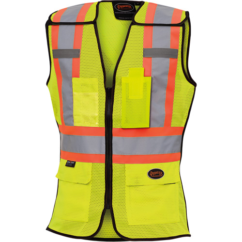 489 Women's High-Visibility Safety Tear-Away Vest, High Visibility Lime-Yellow, X-Small, Polyester M & M Nord Ouest Inc