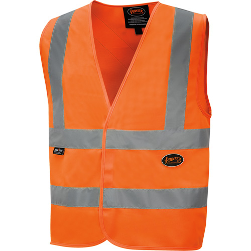 6885 High-Visibility Tricot Safety Vest, High Visibility Orange, Small, Polyester M & M Nord Ouest Inc