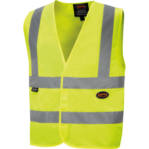 6886 High-Visibility Tricot Safety Vest, High Visibility Lime-Yellow, Small, Polyester M & M Nord Ouest Inc