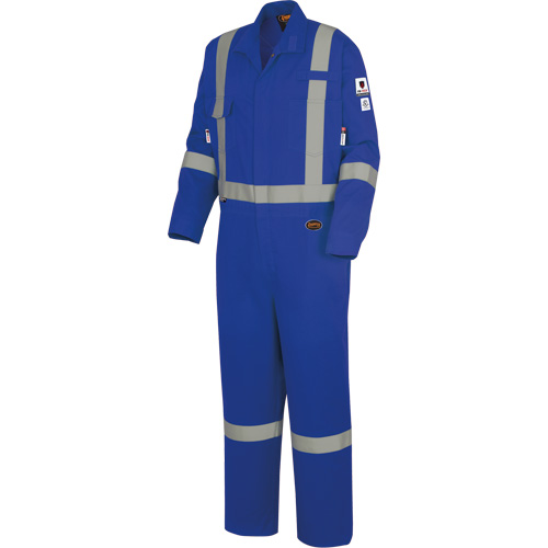 7709AT "The Rock" FR-Tech&reg; High Visibility FR/Arc Rated Coveralls, Size 40 (Tall), Royal Blue, 10 cal/cm² M & M Nord Ouest Inc