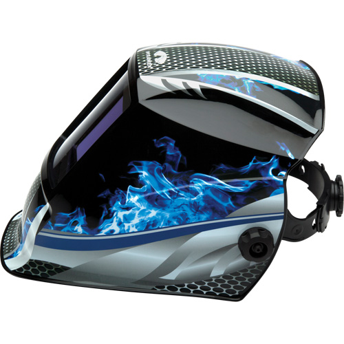 Leadhead&reg; Auto Darkening Welding Helmet, 3.8" L x 3.4" W View Area, 9 - 13 Shade Range M & M Nord Ouest Inc