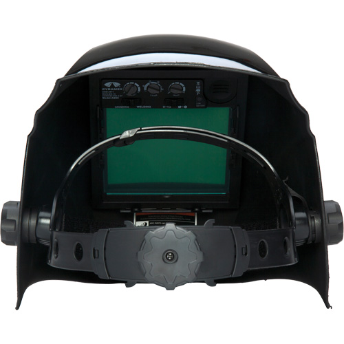 Casque de soudeur autonoircissant Leadhead, 3,8" lo x 3,4" la Champ de vision, Teinte 9 - 13, Noir M & M Nord Ouest Inc