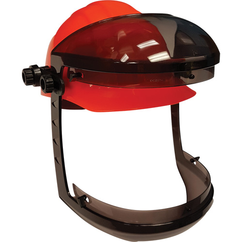 Facetec with Cap Attachment for Slotted Hard Hats, Ratchet Suspension M & M Nord Ouest Inc