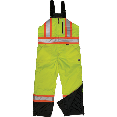 Ripstop Insulated Safety Bib Overall, Polyester, X-Small, High Visibility Lime-Yellow M & M Nord Ouest Inc