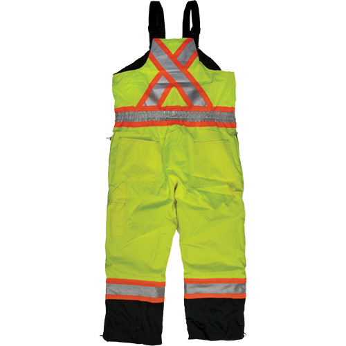 Ripstop Insulated Safety Bib Overall, Polyester, X-Small, High Visibility Lime-Yellow M & M Nord Ouest Inc