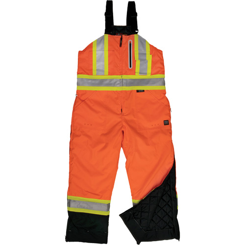 Ripstop Insulated Safety Bib Overall, Polyester, X-Small, High Visibility Orange M & M Nord Ouest Inc
