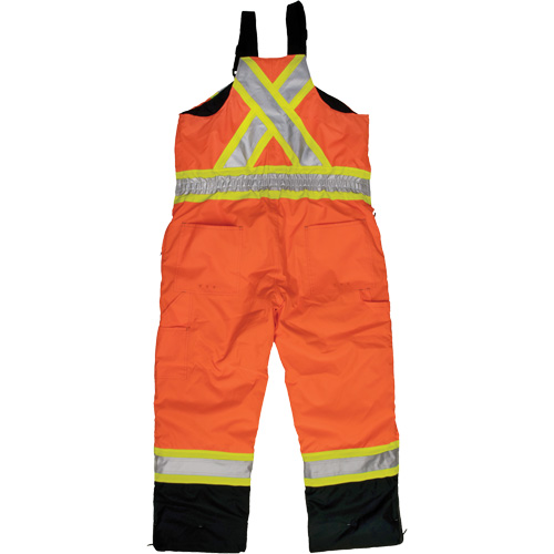 Ripstop Insulated Safety Bib Overall, Polyester, X-Small, High Visibility Orange M & M Nord Ouest Inc