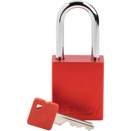 Lockout Padlock, Safety Padlock, Keyed Different, Aluminum, 1-1/2" Width M & M Nord Ouest Inc