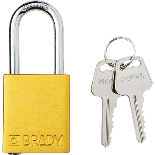 Lockout Padlock, Safety Padlock, Keyed Different, Aluminum, 1-1/2" Width M & M Nord Ouest Inc