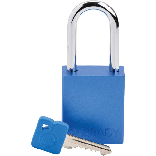 Lockout Padlock, Safety Padlock, Keyed Different, Aluminum, 1-1/2" Width M & M Nord Ouest Inc