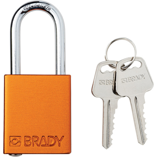 Lockout Padlock, Safety Padlock, Keyed Different, Aluminum, 1-1/2" Width M & M Nord Ouest Inc