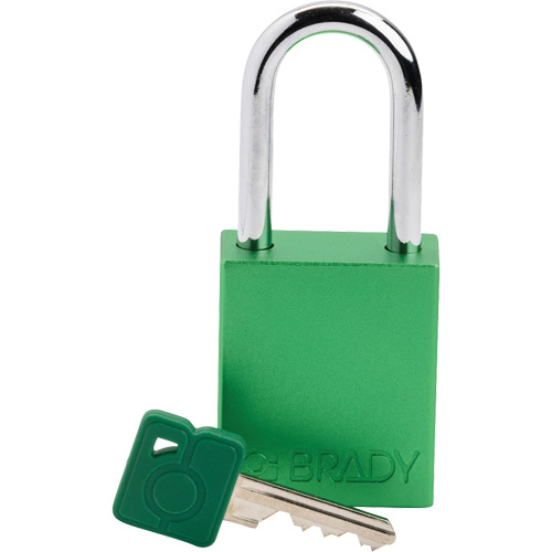 Lockout Padlock, Safety Padlock, Keyed Different, Aluminum, 1-1/2" Width M & M Nord Ouest Inc