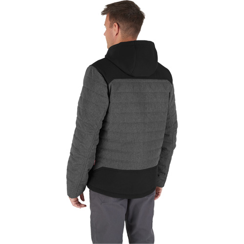 Veste chauffante M12 QuietShell avec pile, Hommes, Petit, Gris M & M Nord Ouest Inc