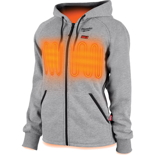 M12 Heated Hoodie, Women's, X-Small, Grey M & M Nord Ouest Inc