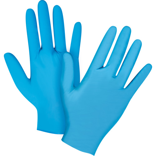 Emballages de gants jetables pour machine distributrice, Petit, Nitrile, 4,5 mils, Sans poudre, Bleu, Classe 2 M & M Nord Ouest Inc